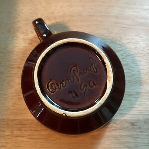 Vintage Hull Oven Proof Soup & Sandwich Dish - Set of 4